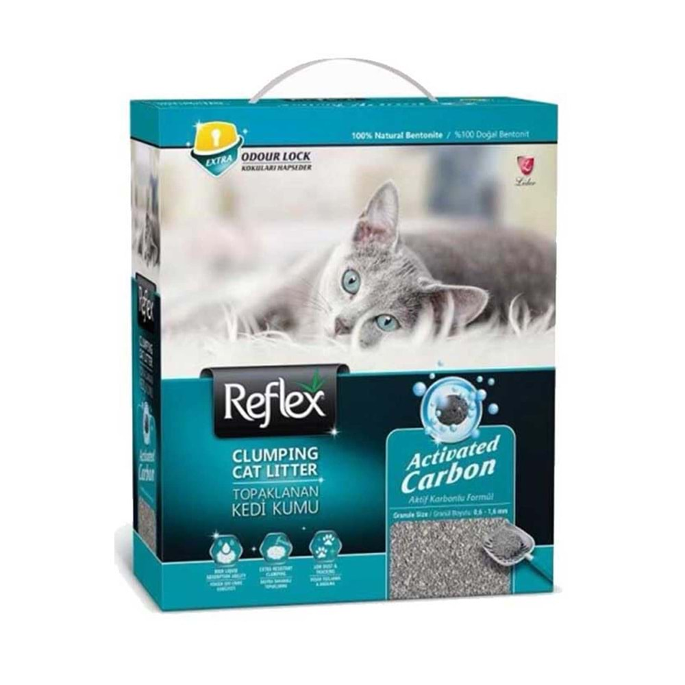 Reflex Box Active Carbon Gri Kedi Kumu 10Lt