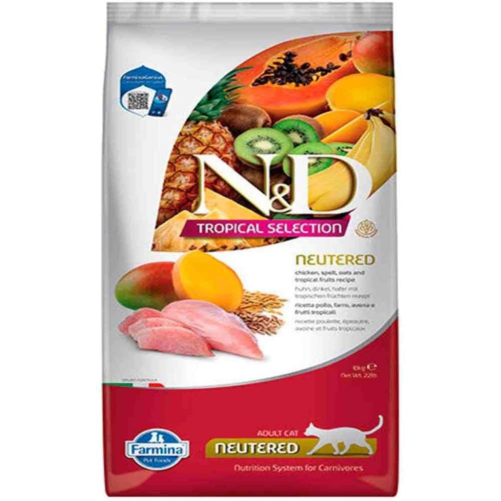 Nd Tropical Selection Tavuklu Kısırlaştırılmış Kedi Maması 10Kg