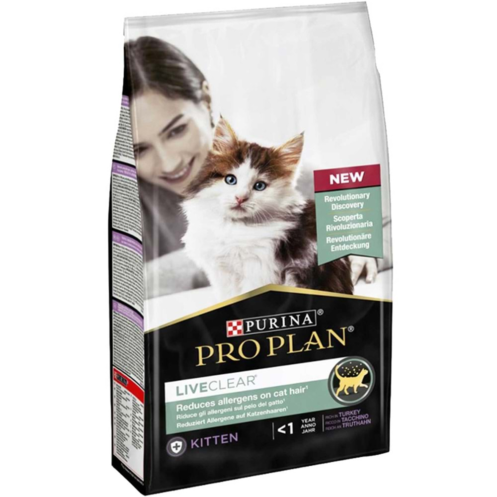 Pro Plan Liveclear Alerjen Azaltan Hindili Yavru Kedi Maması 1,4Kg