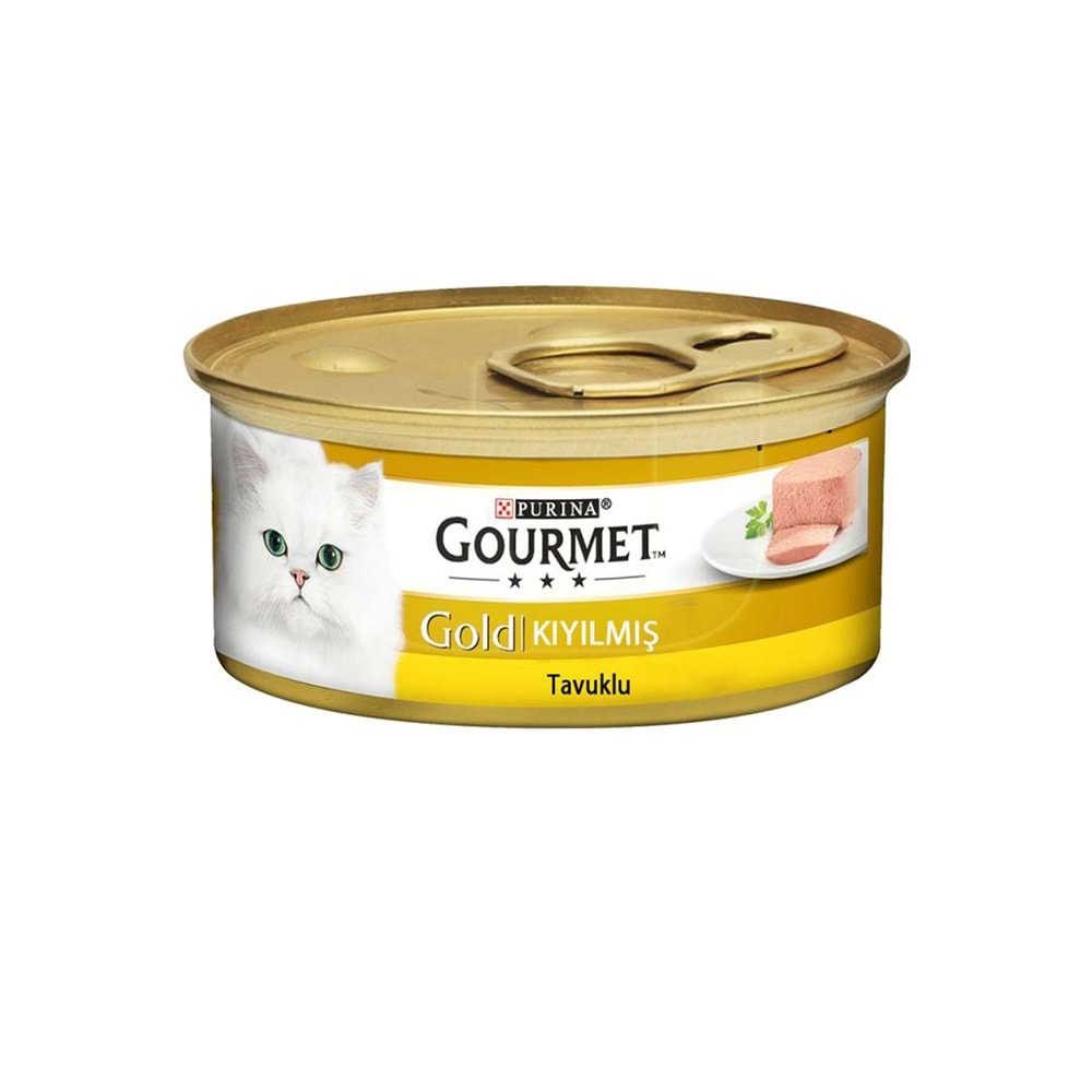 Gourmet Gold Kıyılmış Tavuk Etli Yetişkin Kedi Konservesi 85Gr