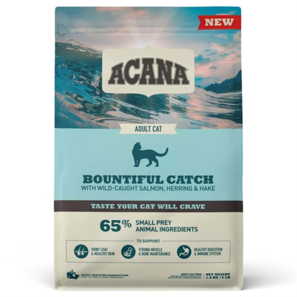 Acana Bountiful Catch Somonlu Yetişkin Kedi Maması 1,8Kg