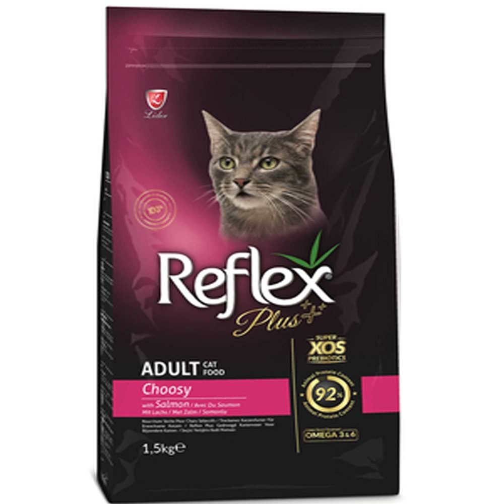 Reflex Plus Choosy Somonlu Seçici Yetişkin Kedi Maması 1,5Kg