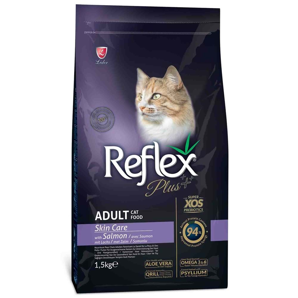 Reflex Plus Adult Cat Skin Care Salmon 1,5Kg