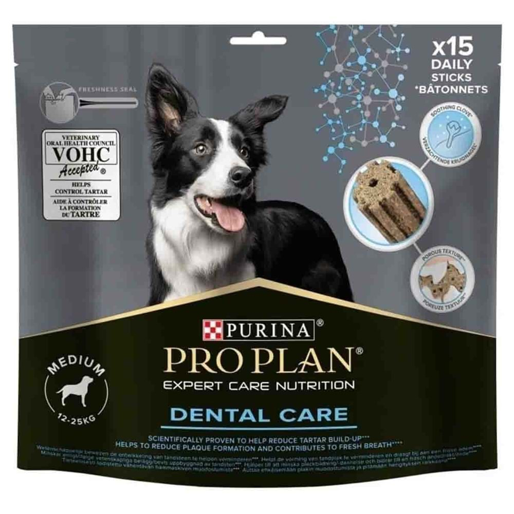 Proplan Medium Breed Dental Care 15 Sticks Köpek Ödülü