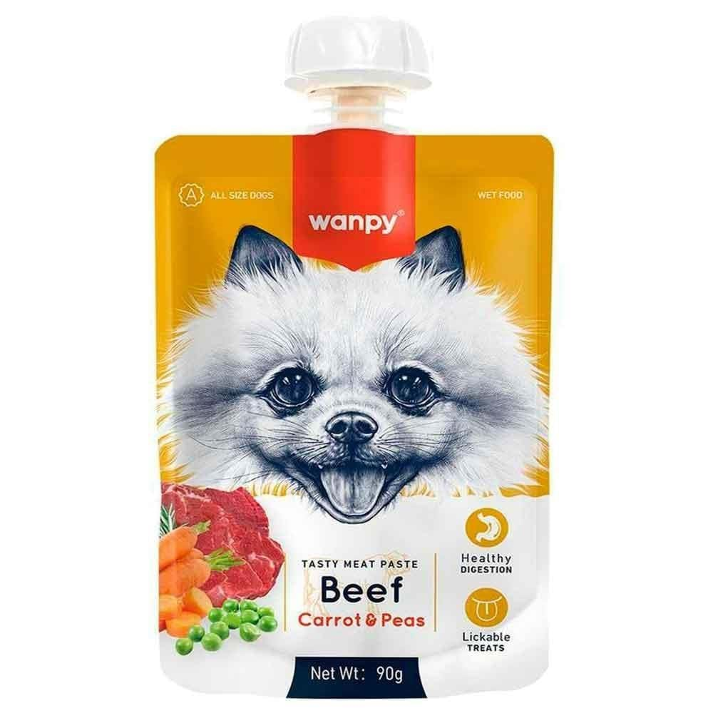 Wanpy Sığır Etli Ve Havuçlu Taze Ezme Köpek Ödül Maması 90Gr