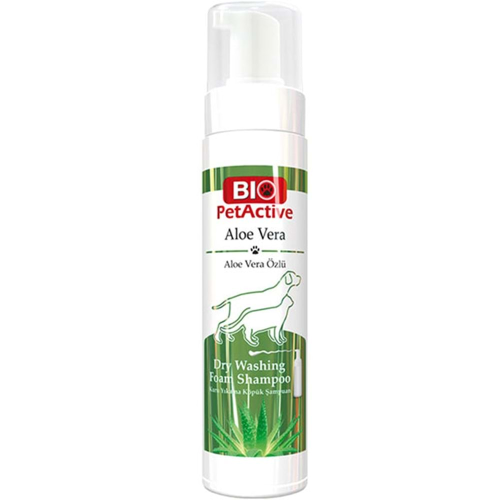 Bio Petactive Aloevera Özlü Köpekler İçin Köpük Şampuan 200Ml