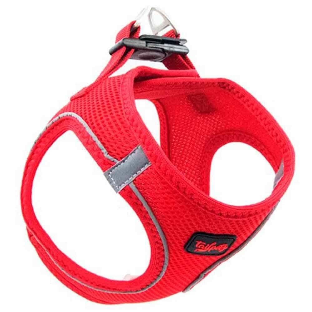 Tailpetz Air Mesh Harness Kırmızı Köpek Göğüs Tasması 2Xs