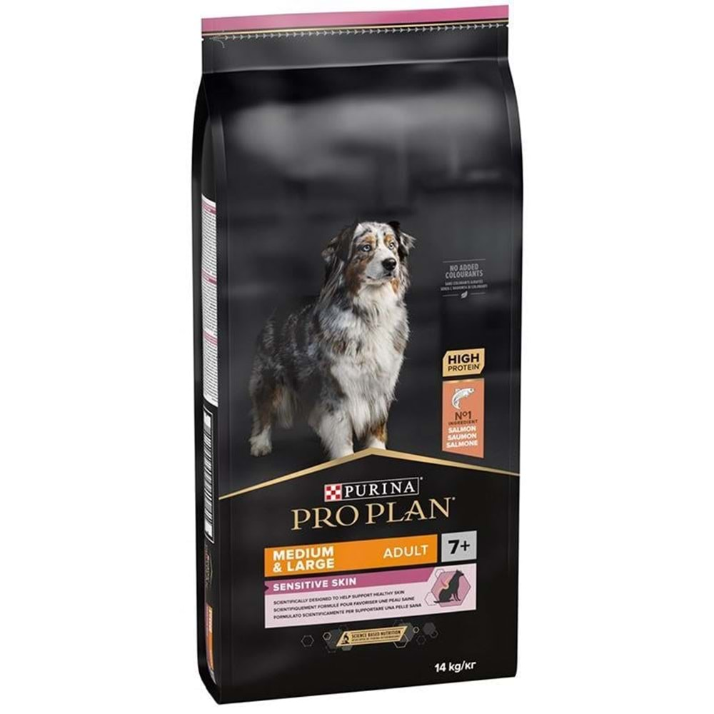 Pro Plan Somonlu Senior +7 Orta Ve Büyük Irk Yaşlı Köpek Maması 14Kg