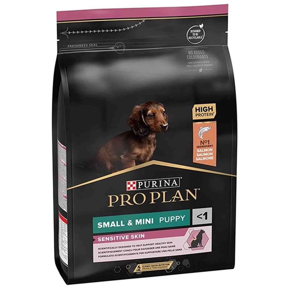 Pro Plan Puppy Somonlu Küçük Irk Hassas Derili Yavru Köpek Maması 3Kg