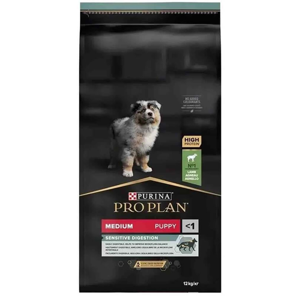 Pro Plan Puppy Kuzu Etli Orta Irk Hassas Mideli Yavru Köpek Maması 12Kg