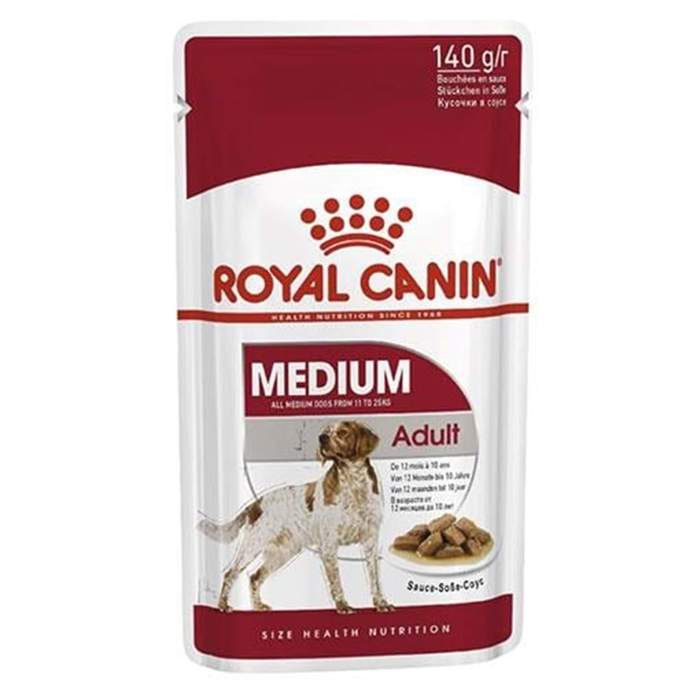 Royal Canin Sos İçinde Orta Irk Yetişkin Köpek Konservesi 140Gr