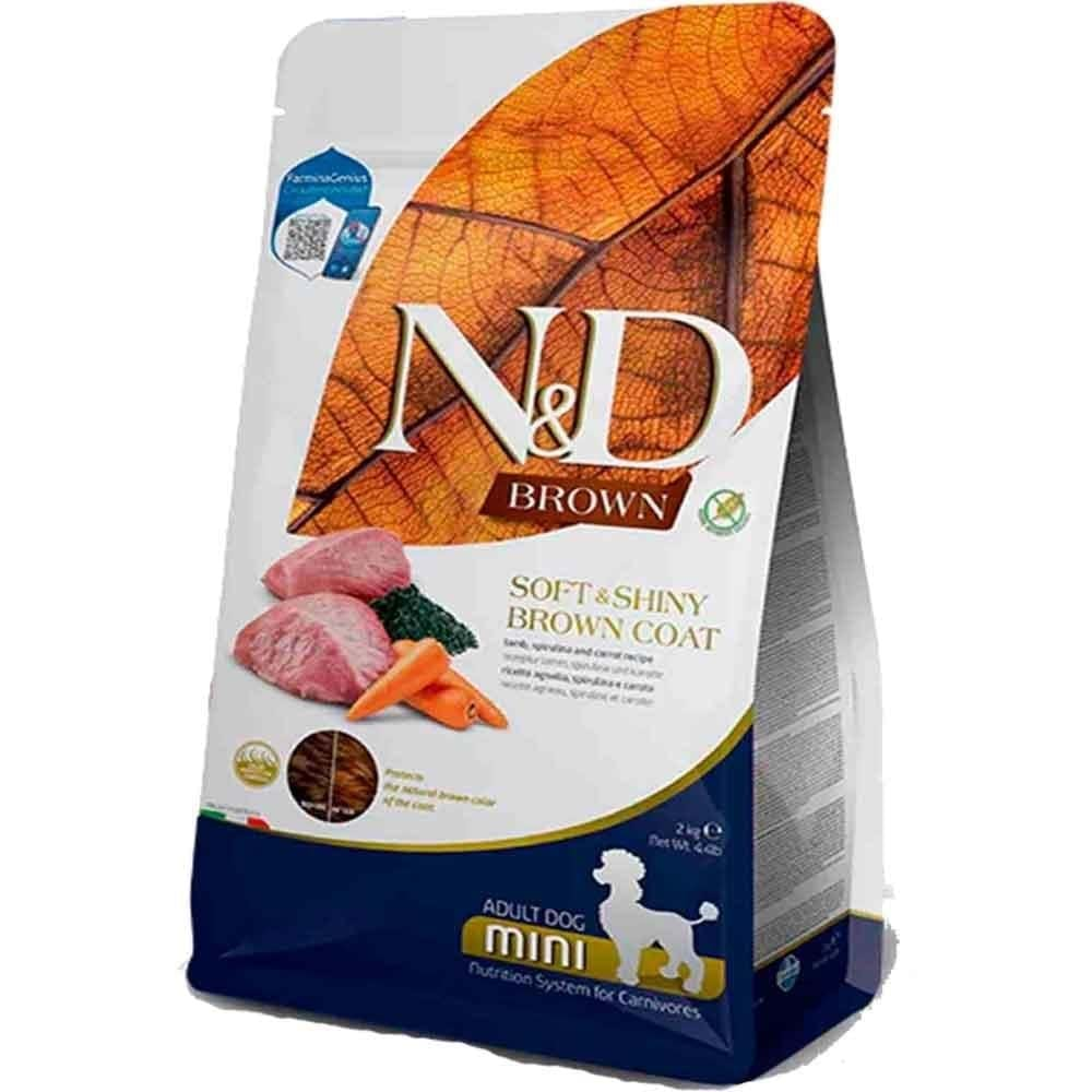 N&D Brown Kuzu Havuç Patates Ve Spirulina Küçük Irk Yetişkin Köpek Maması 2Kg