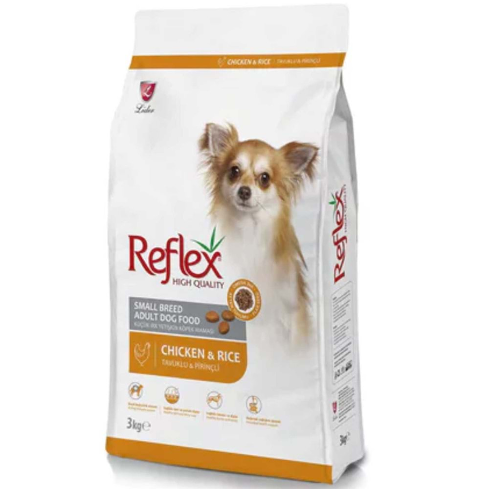 Reflex Tavuklu Ve Pirinçli Küçük Irk Yetişkin Köpek Maması 3Kg