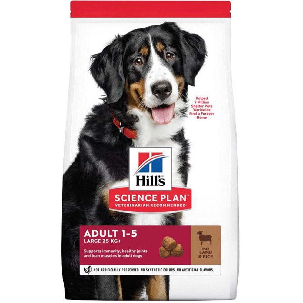 Hills Kuzu Eti Ve Pirinçli Büyük Irk Yetişkin Köpek Maması 12Kg +2Kg Hediye