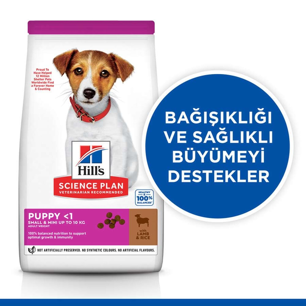 Hills Small Mini Puppy Kuzulu Köpek Maması 1.5Kg