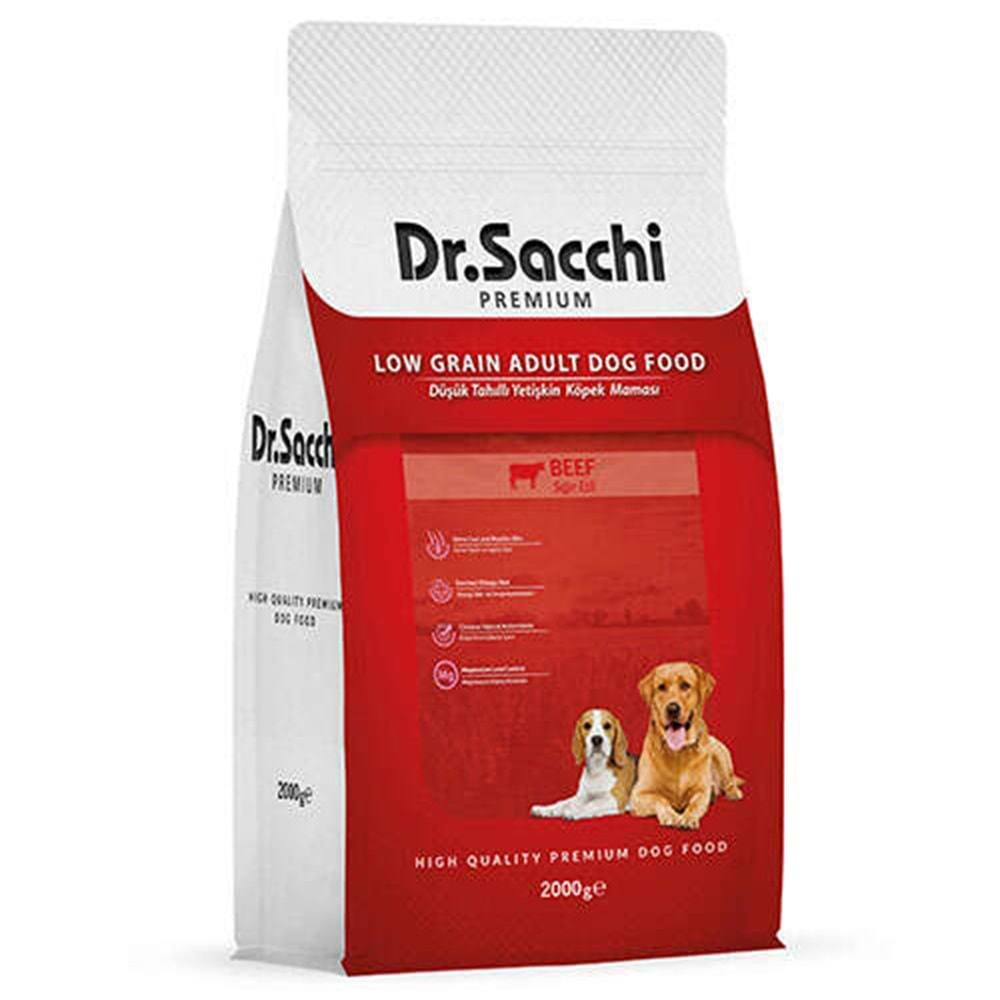 DR Sacchi Köpek Maması Yetişkin Biftekli 2 KG