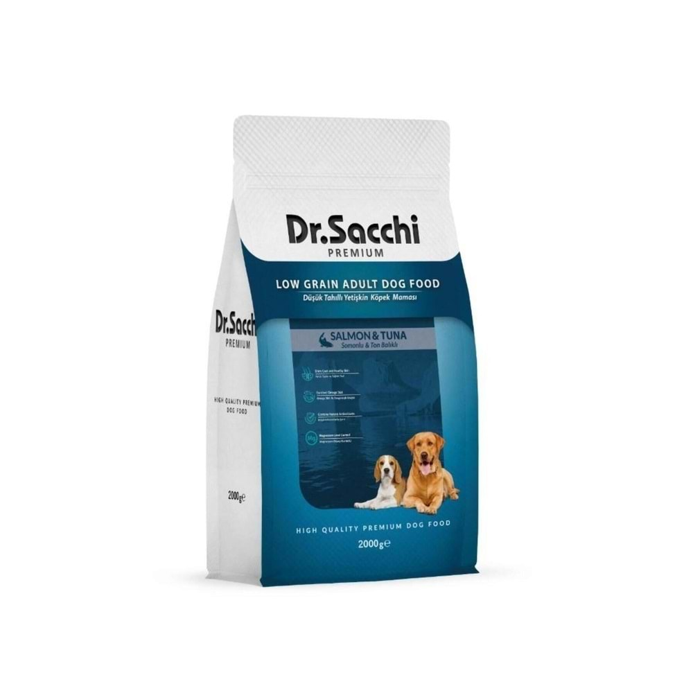 DR Sacchi Yetişkin Köpek Maması Somonlu 2 KG