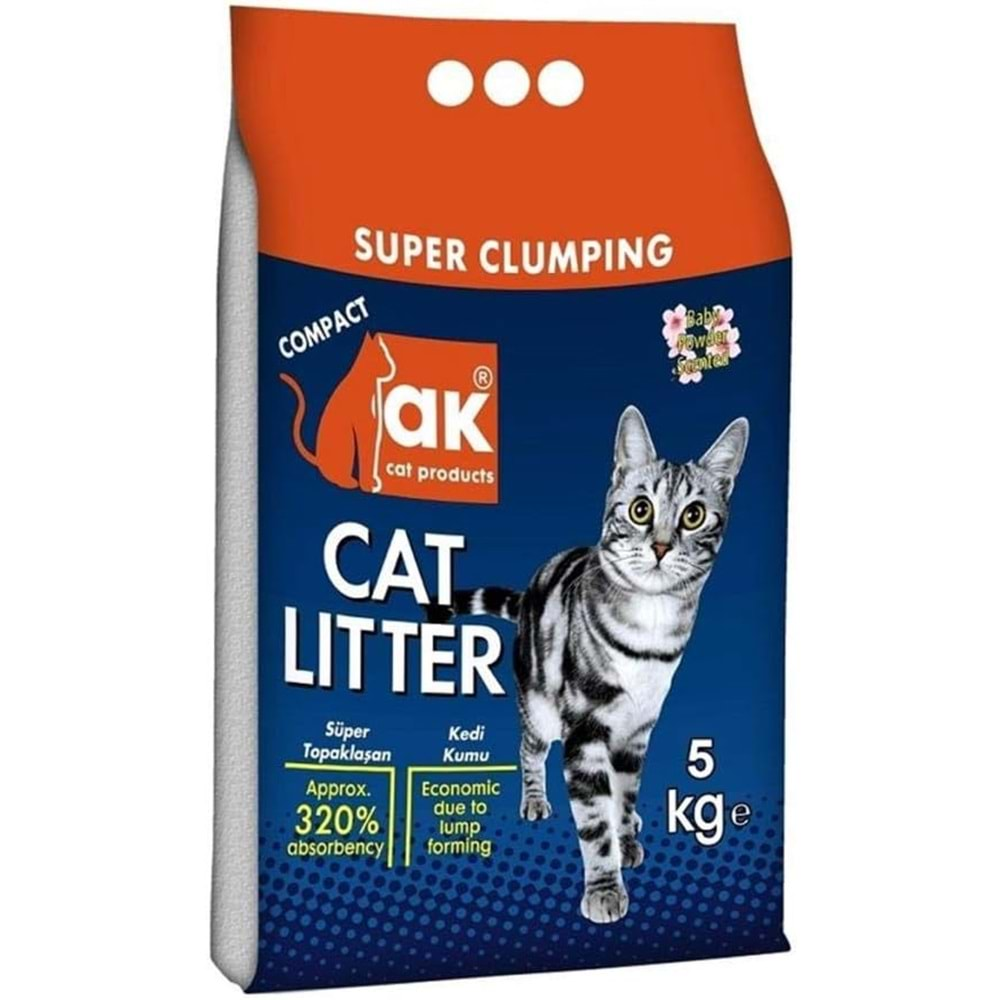 AK CAT 5 KG. BABY POWDER