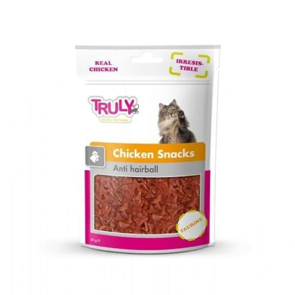 Truly Kedi Ödülü Snacks Antihairball Tavuklu 50 GR.