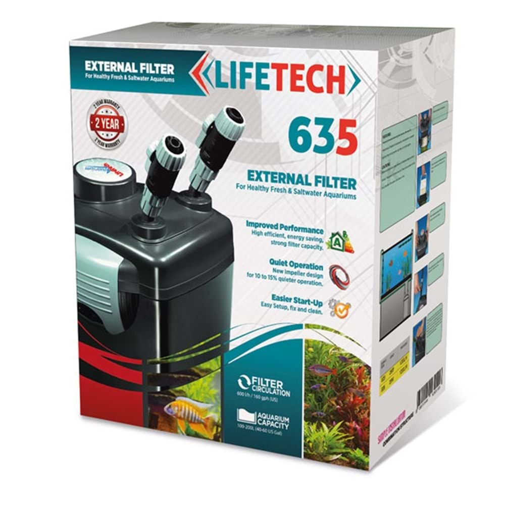 Lifetech 635 Dış Filtre 600L/H