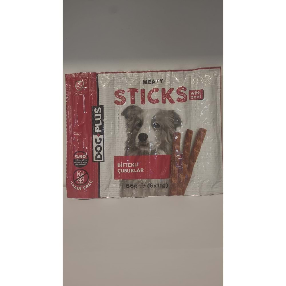 Dog Plus Meaty Stick Beef 6lı