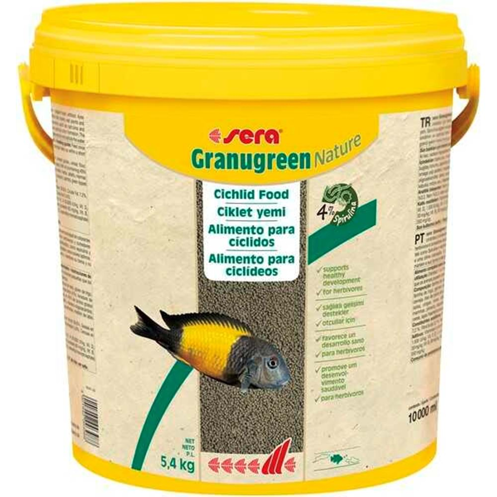 Sera Granugreen Nature Kova-10lt