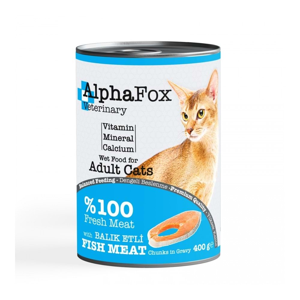 Alpha Fox Balıklı Kedi Konserve 400gr