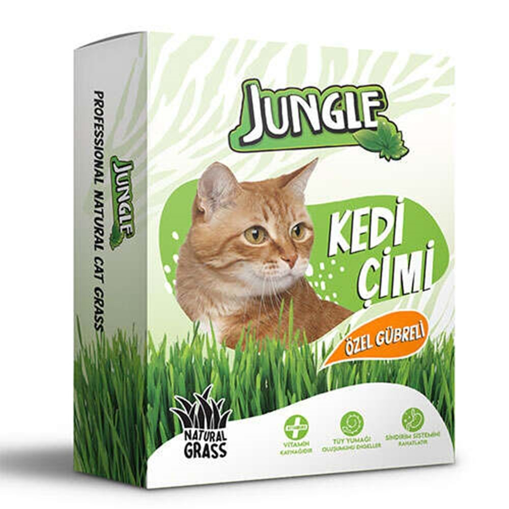 Jungle Kedi Çimi Kutulu (Fileli)6lı