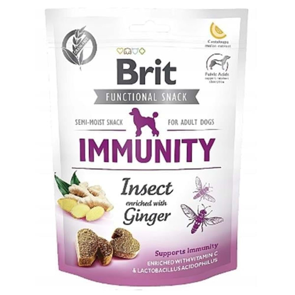 Brit Care Immunity Bağışıklık Destekleyici Zencefil ve Böcekli Köpek Ödülü 150gr