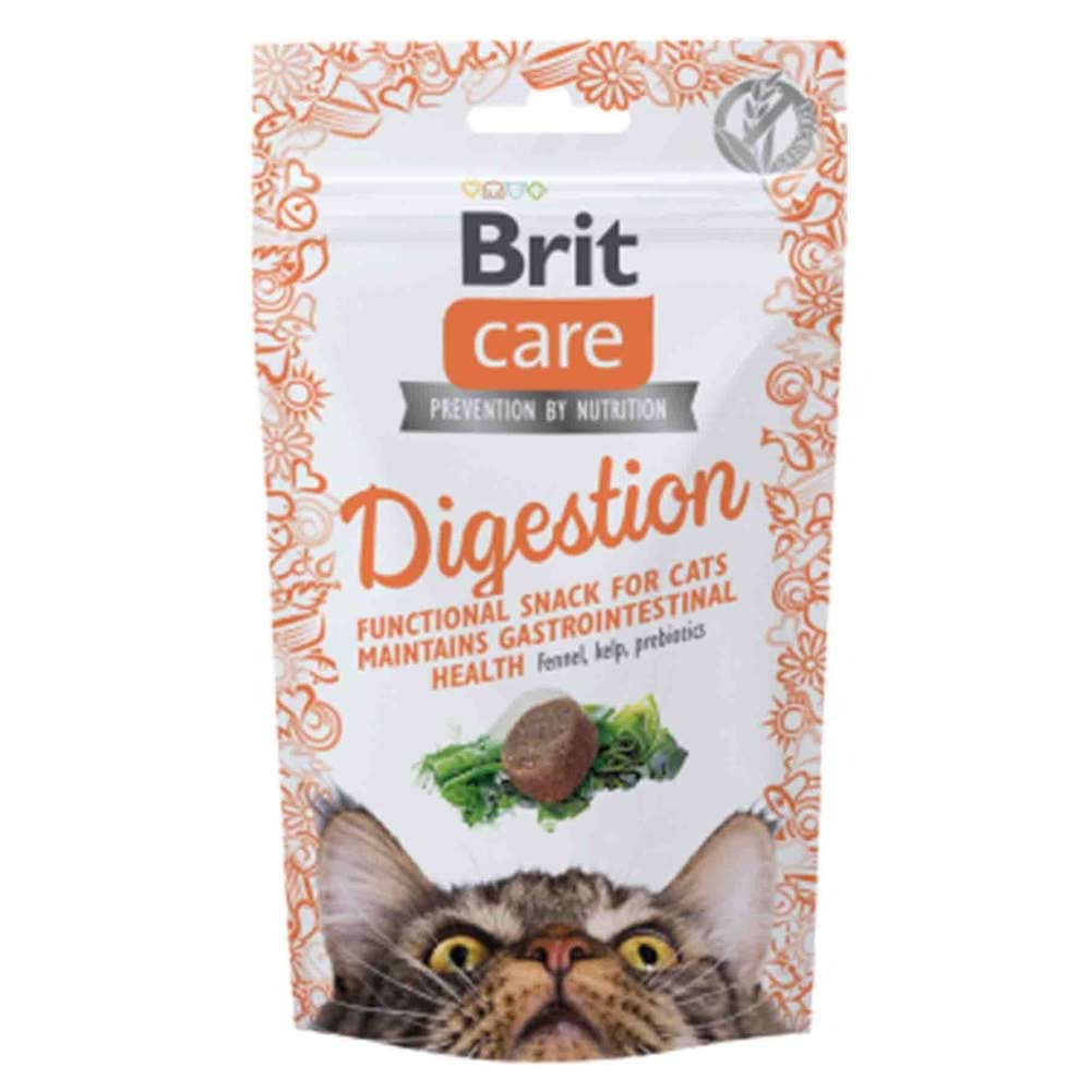 Brit Care Snack Digestion Sindirim Sistemi Düzenleyici Kedi Ödül Maması 50gr