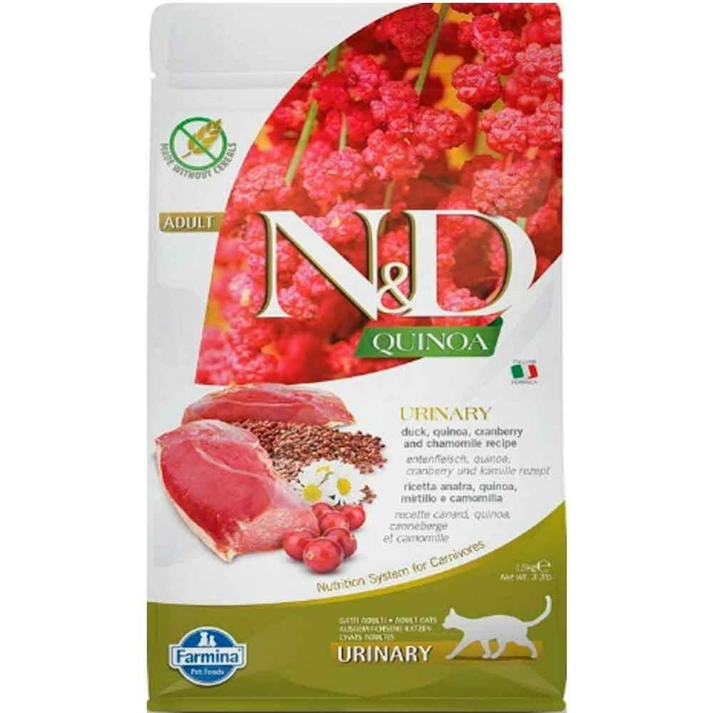 N&D Quinoa Urinary İdrar Yolu Destekleyici Ördekli Kedi Maması 1,5 Kg