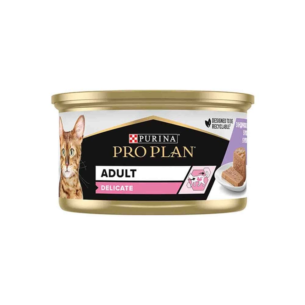 Pro Plan Delicate Hindi Etli Kedi Konservesi 85gr