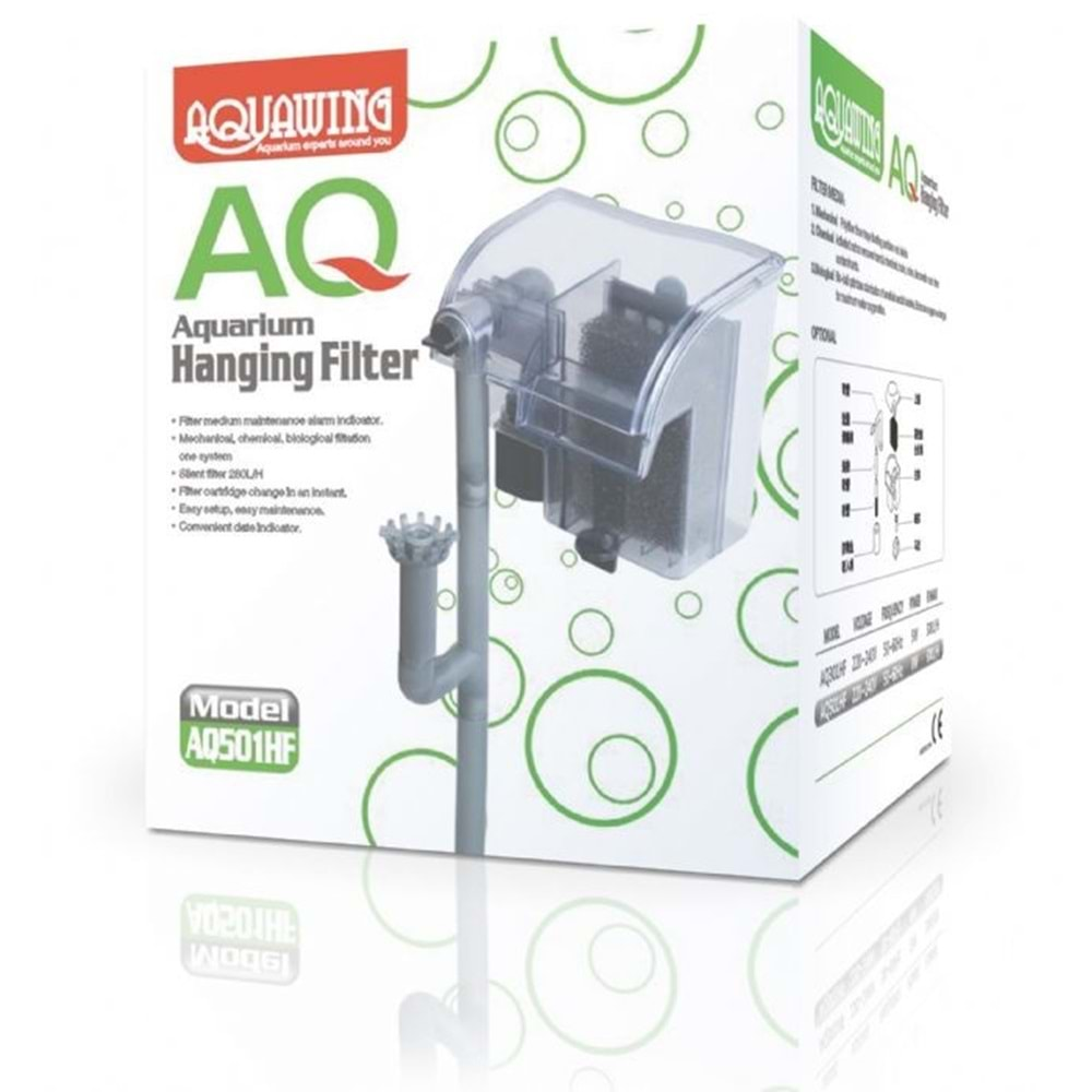 AQ501HF-AQUAWİNG ŞELALE FİLTRE 8W 500L/H