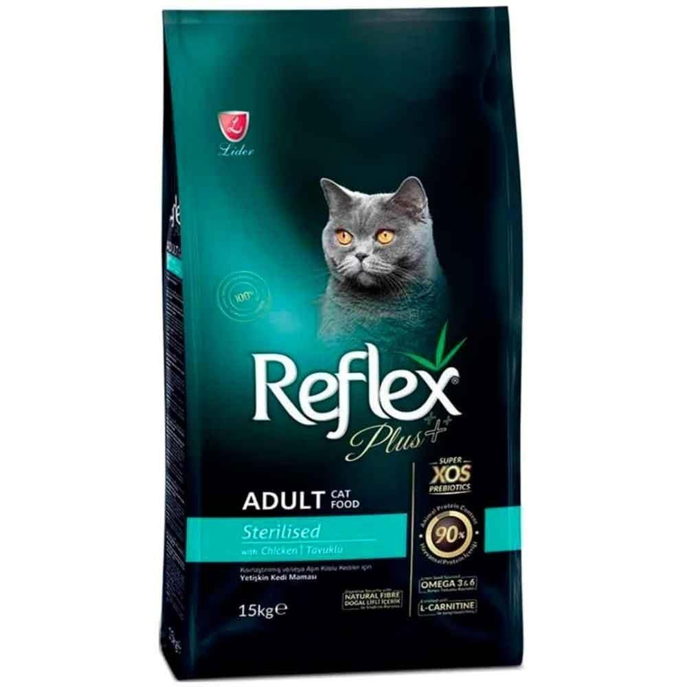 REFLEX PLUS ADULT CAT STERİLİSED CHICKEN 15 KG