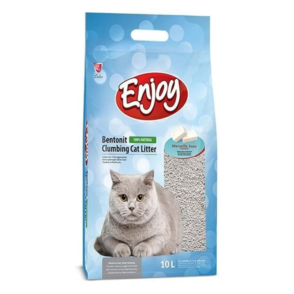 ENJOY BENTONIT SABUN KOKULU KEDİ KUMU 10 LT