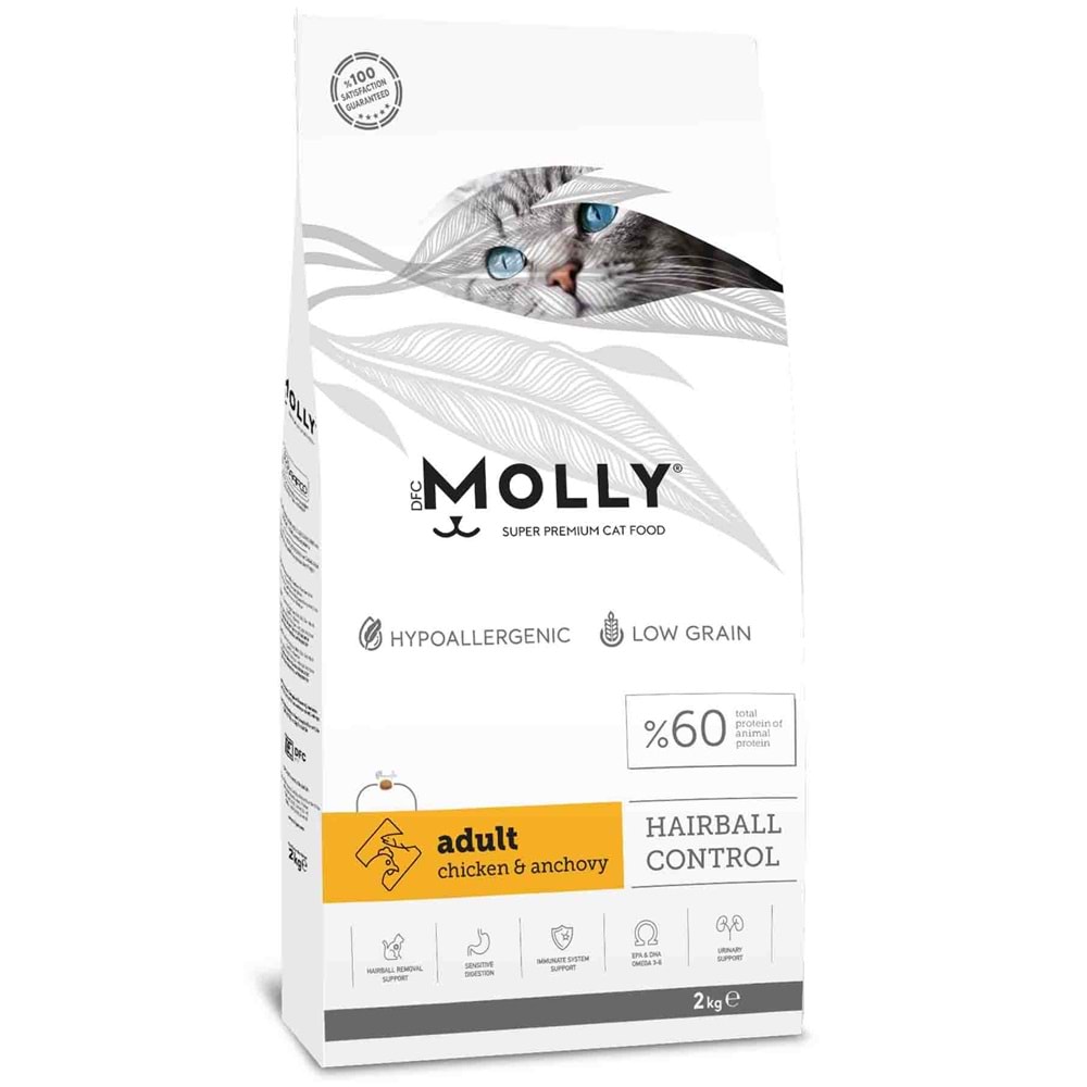Molly Kedi Maması Tavuklu Hairball 2 Kg