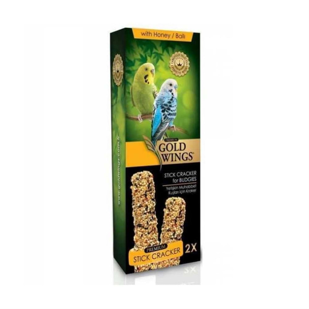 Gold Wings Premium Ballı Yetişkin Muhabbet Kuşu Krakeri (2'li)
