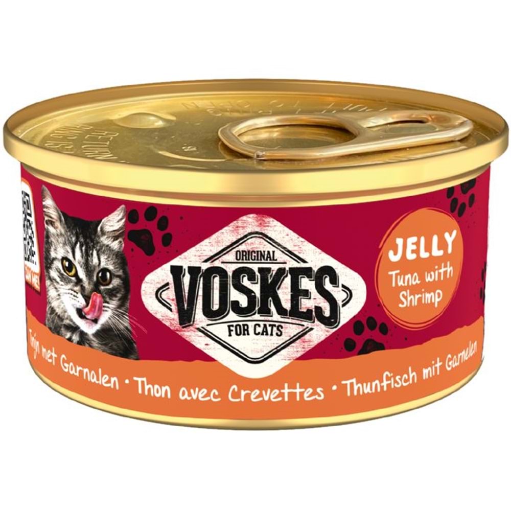 20376-VOSKES TON BALIĞI ve KARİDES KEDİ KONSERVESİ 85GR