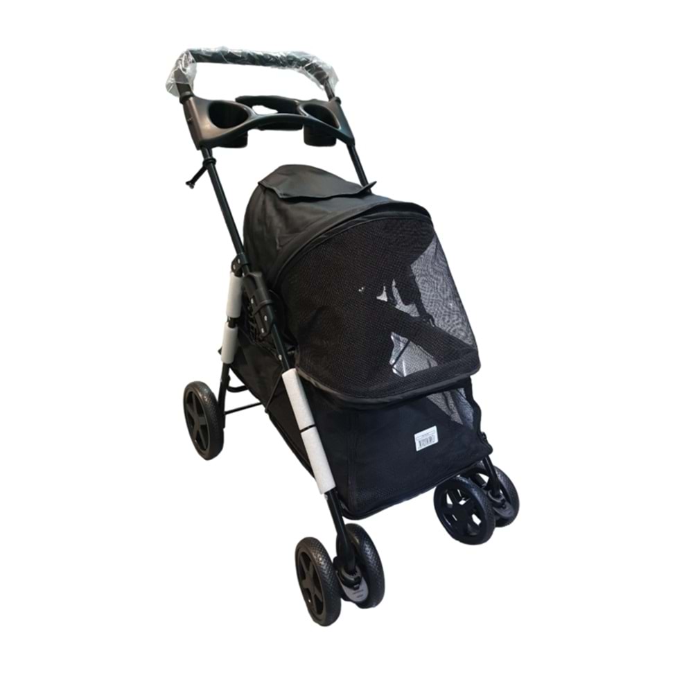 Tommy Evcil Hayvan Arabası 85x46x*91,5cm Siyah Max 15 Kg