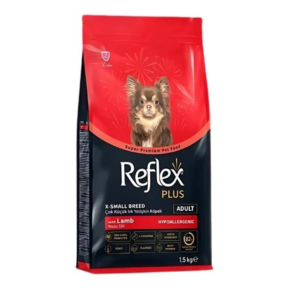 Reflex Plus Hipoalerjenik Kuzulu Çok Küçük Irk Yetişkin Köpek Maması 1,5kg