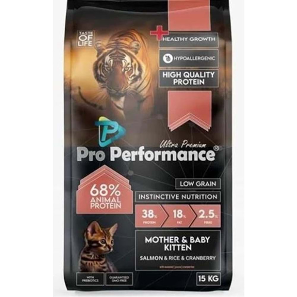 Pro Performance Mother & Baby-Kitten Somonlu ve Pirinçli 2kg