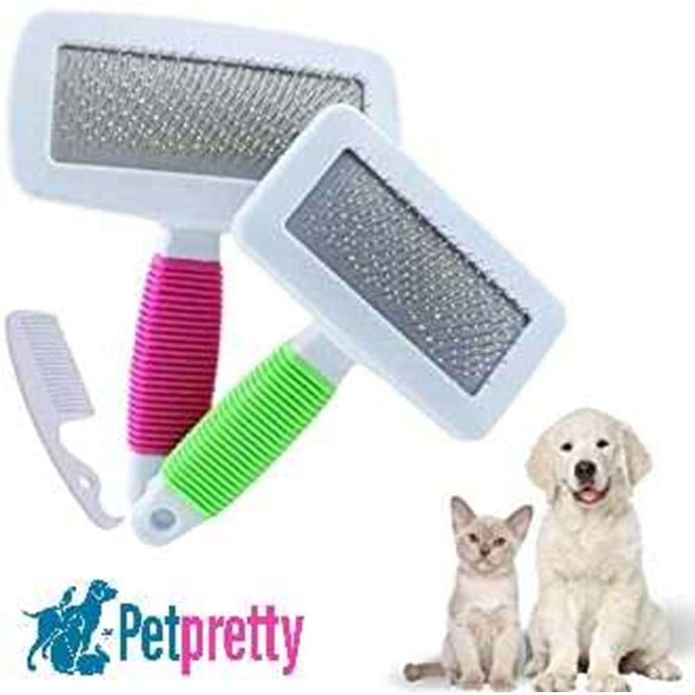 PETPRETTY KEDİ VE KÖPEKLER İÇİN SİLİKON SAPLI FIRÇA