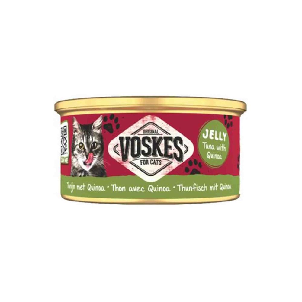 VOSKES TON BALIĞI VE KİNOA KEDİ KONSERVESİ 85 GR