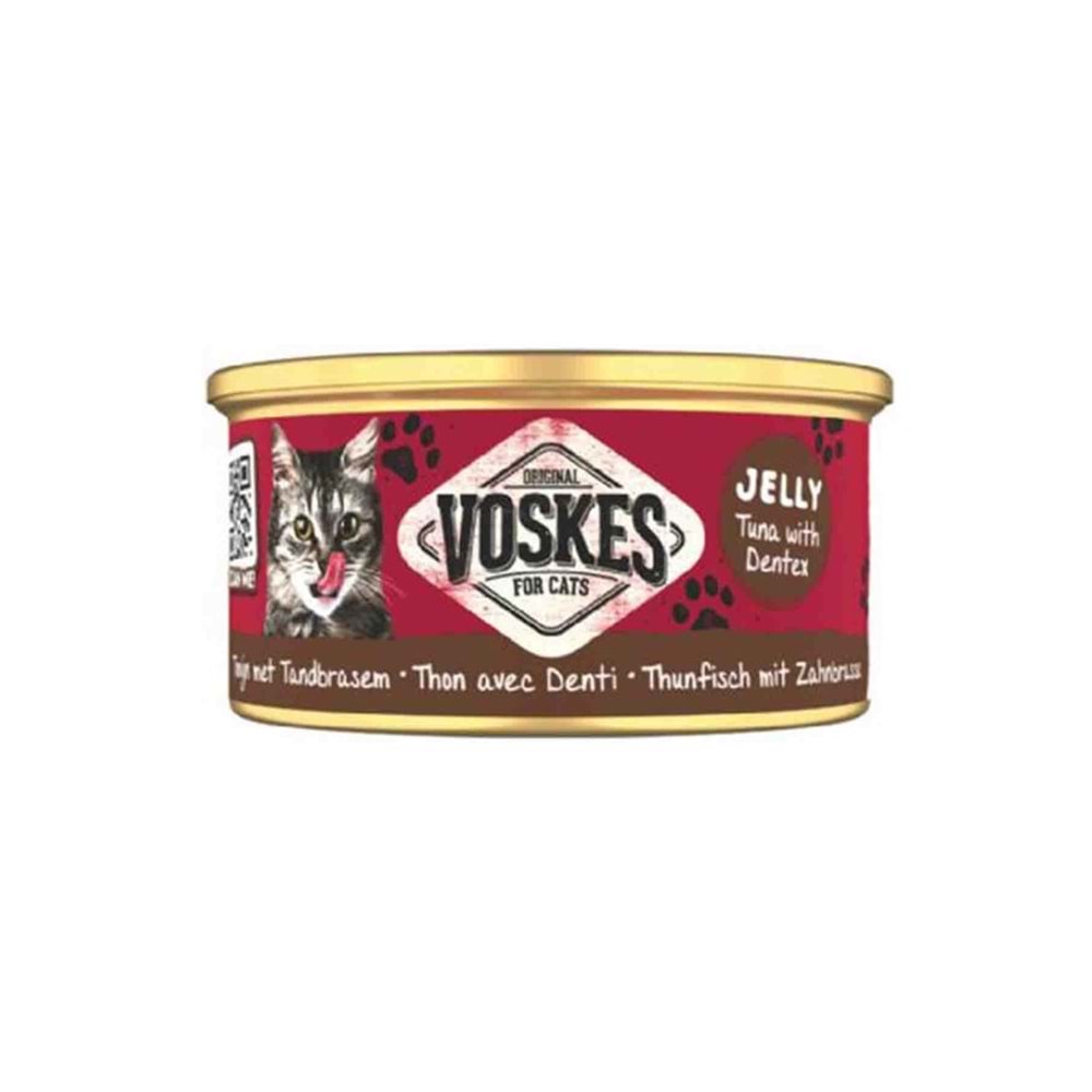 VOSKES TON BALIĞI VE SİNAGRİT KEDİ KONSERVESİ 85 GR
