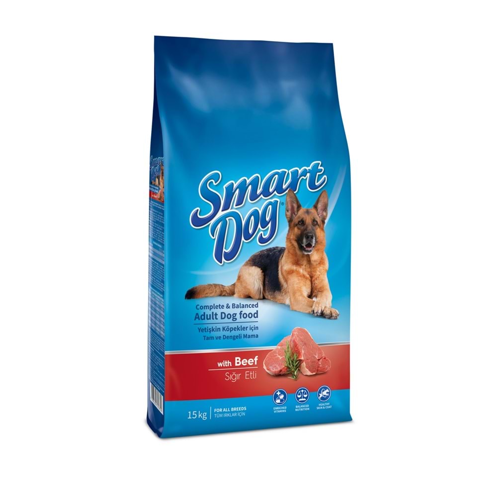 Smart Dog Bifteklii Yetişkin Köpek Maması 15