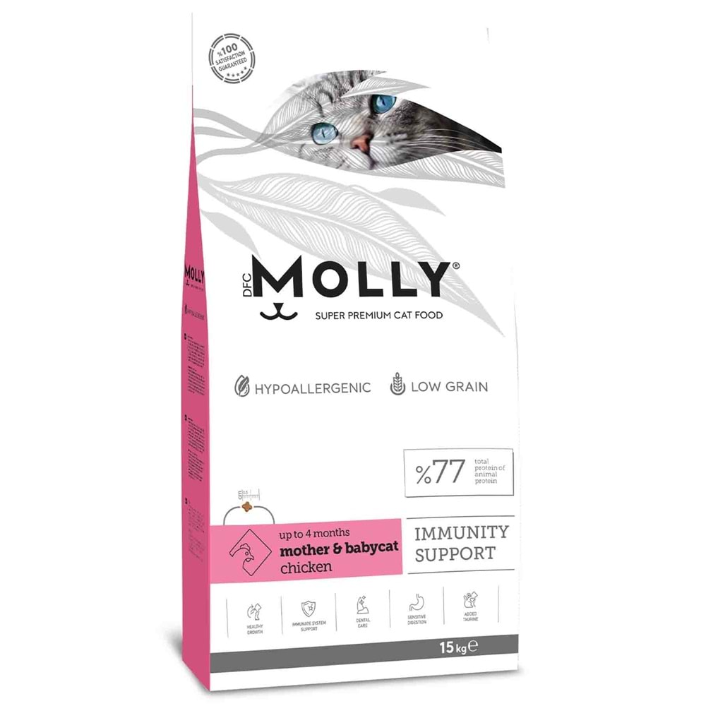 Molly Tavuklu Yavru&Anne Kedi Maması 15kg