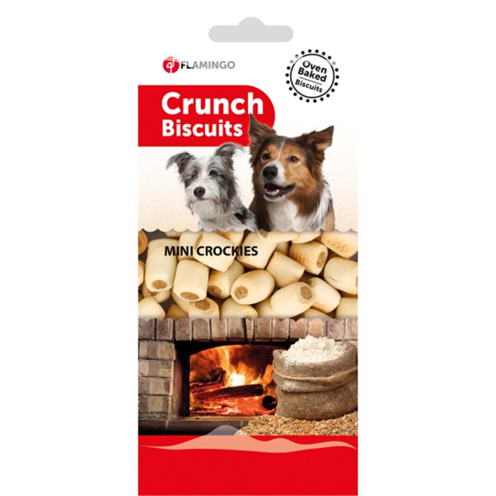 Flamingo Crunch Fırınlanmış Köpek Ödül Bisküvisi 500gr