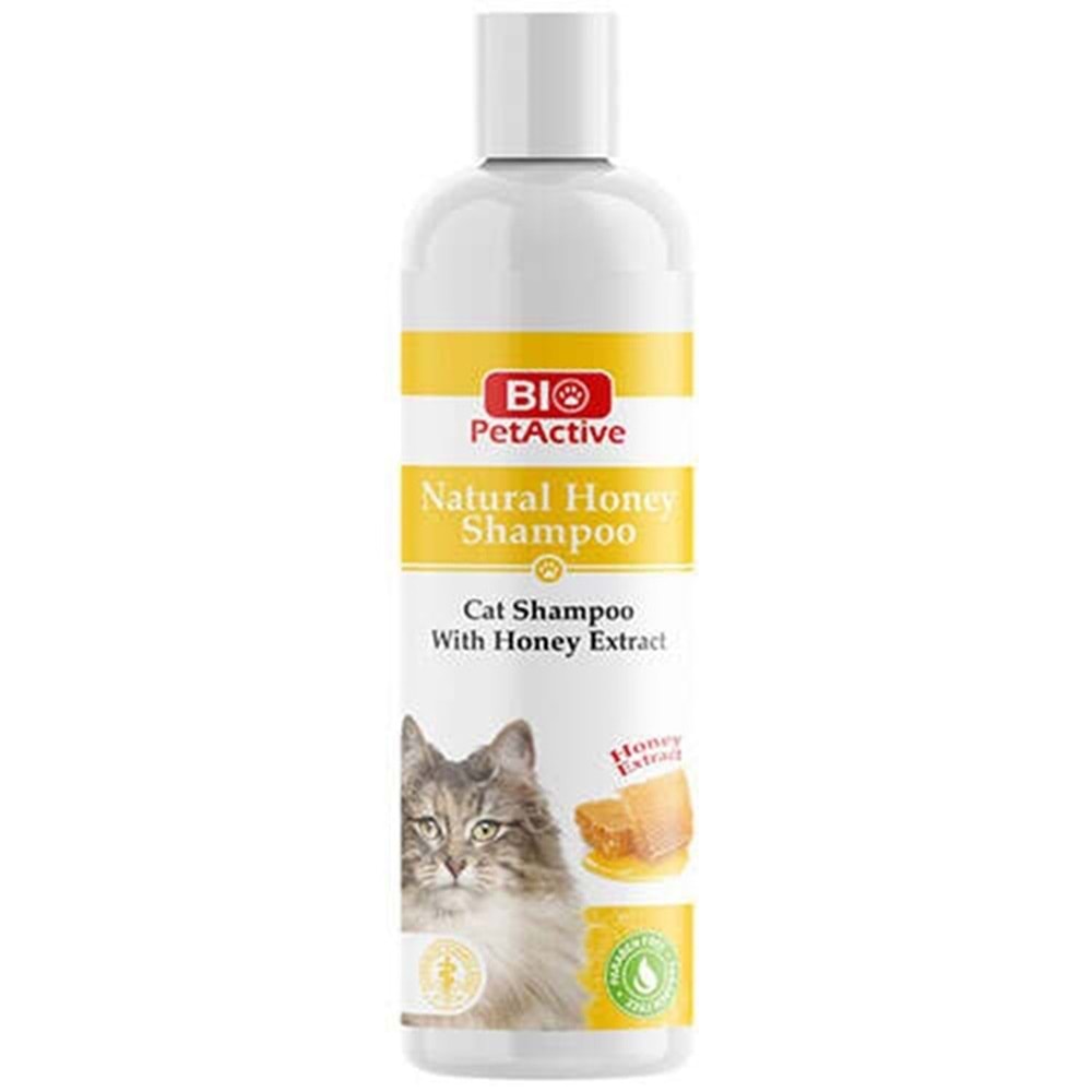 Bio Pet Active Doğal Bal Özlü Buğday Proteinli Kedi Şampuani 250 Ml