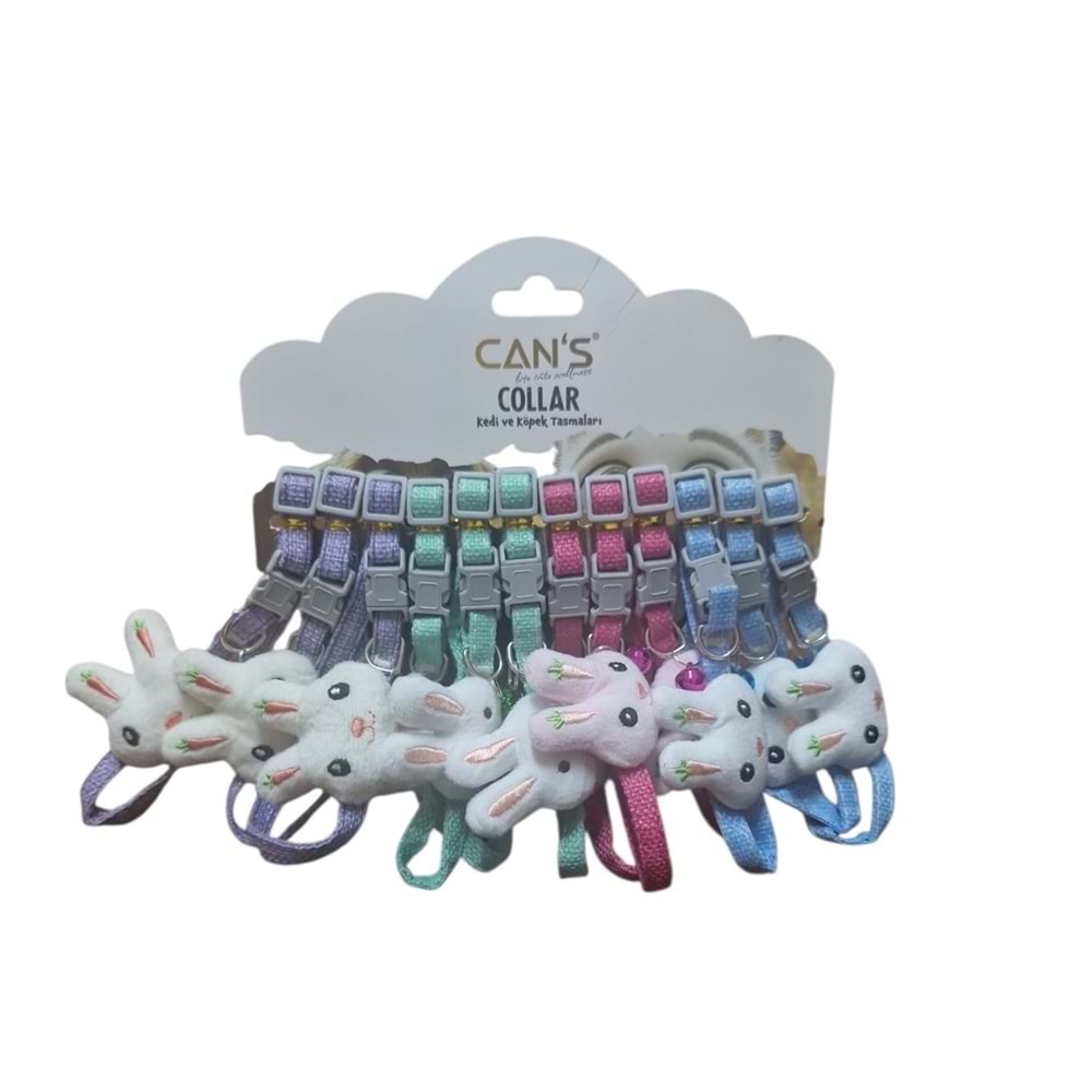 Cans Tavşan Figürlü Kedi Boyun Tasması