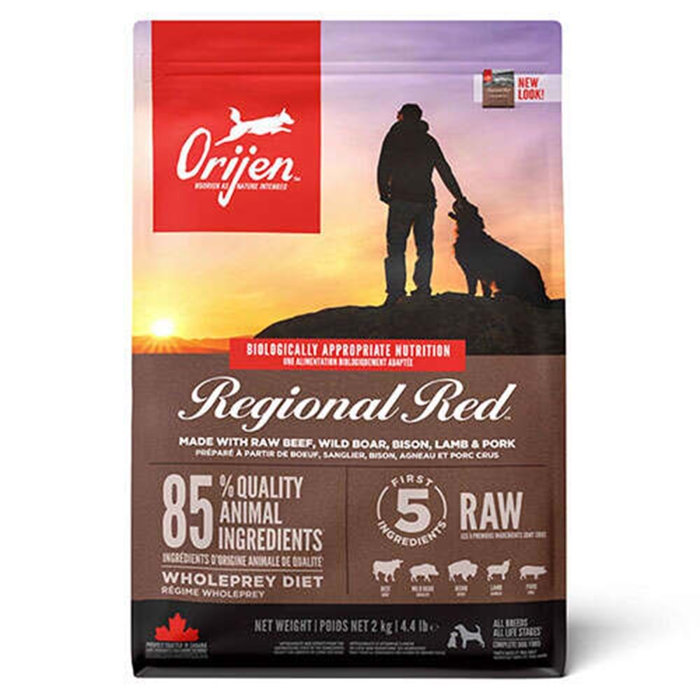 Orijen Regional Red Bizon Etli Tahılsız Köpek Maması 2 Kg